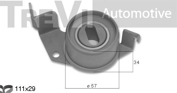 Trevi Automotive KD1498 - Комплект ремня ГРМ autodnr.net