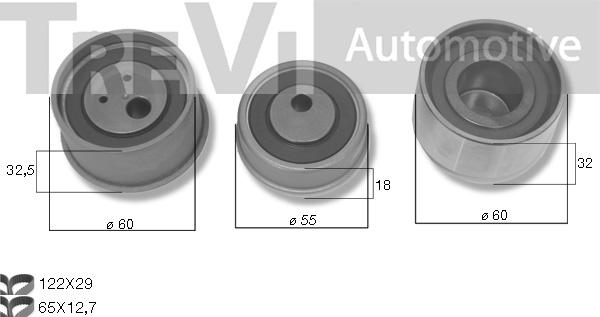 Trevi Automotive KD1508 - Комплект ременя ГРМ autocars.com.ua