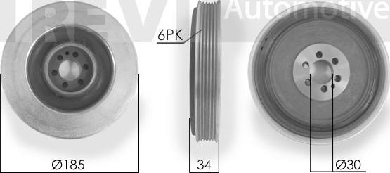 Trevi Automotive PC1002 - Шкив коленчатого вала autodnr.net