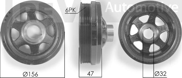 Trevi Automotive PC1115 - Шкив коленчатого вала autodnr.net