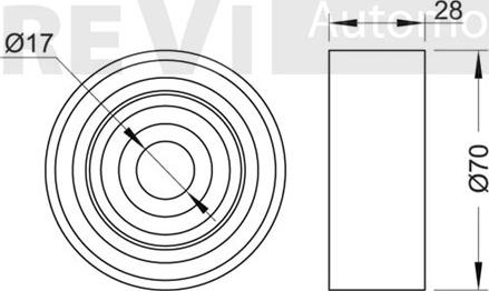 Trevi Automotive TA1003 - Направляющий ролик, поликлиновый ремень autodnr.net