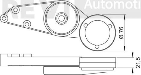 Trevi Automotive TA1116 - Натягувач ременя, клинові зуб. autocars.com.ua