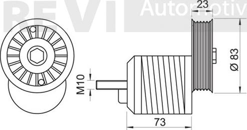 Trevi Automotive TA1178 - Натягувач ременя, клинові зуб. autocars.com.ua