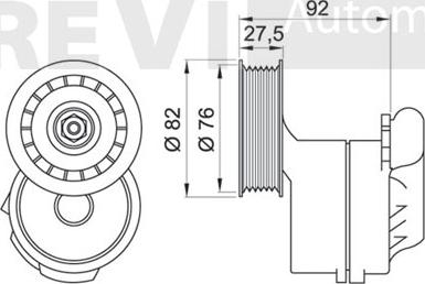 Trevi Automotive TA1253 - Натяжитель, поликлиновый ремень autodnr.net