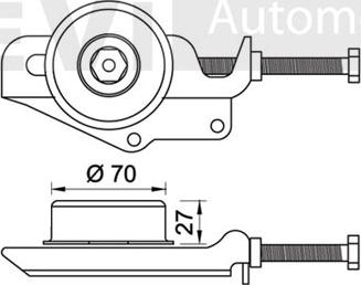 Trevi Automotive TA1311 - Паразитний / провідний ролик, поліклиновий ремінь autocars.com.ua