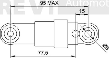 Trevi Automotive TA1342 - Амортизатор, поліклиновий ремінь autocars.com.ua