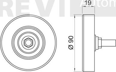 Trevi Automotive TA1394 - Паразитний / провідний ролик, поліклиновий ремінь autocars.com.ua