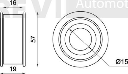 Trevi Automotive TA1483 - Паразитний / провідний ролик, поліклиновий ремінь autocars.com.ua