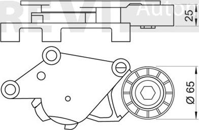 Trevi Automotive TA1560 - Натягувач ременя, клинові зуб. autocars.com.ua