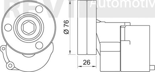 Trevi Automotive TA1674 - Натяжитель, поликлиновый ремень autodnr.net