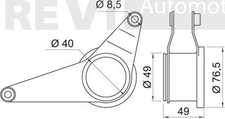 Trevi Automotive TA1831 - Натягувач ременя, клинові зуб. autocars.com.ua