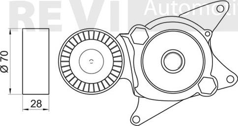 Trevi Automotive TA1976 - Натяжитель, поликлиновый ремень autodnr.net