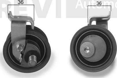 Trevi Automotive TD1016 - Натяжной ролик, ремень ГРМ autodnr.net