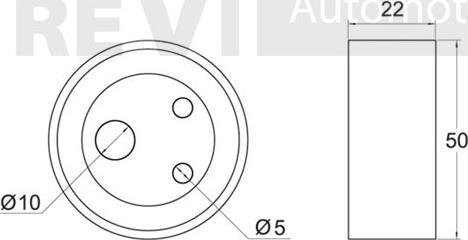 Trevi Automotive TD1084 - Натяжна ролик, ремінь ГРМ autocars.com.ua