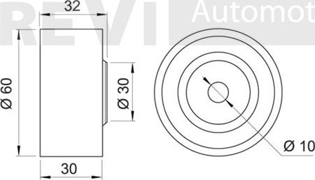 Trevi Automotive TD1145 - Паразитний / Провідний ролик, зубчастий ремінь autocars.com.ua