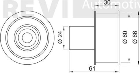 Trevi Automotive TD1238 - Направляющий ролик, зубчатый ремень autodnr.net