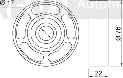 Trevi Automotive TD1275 - Натяжна ролик, ремінь ГРМ autocars.com.ua