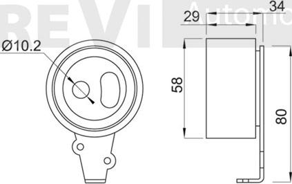 Trevi Automotive TD1422 - Натяжной ролик, ремень ГРМ autodnr.net