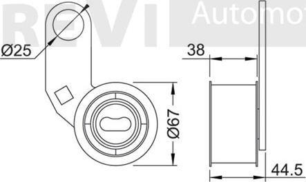 Trevi Automotive TD1461 - Натяжной ролик, ремень ГРМ autodnr.net