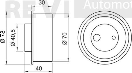 Trevi Automotive TD1492 - Натяжна ролик, ремінь ГРМ autocars.com.ua