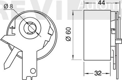 Trevi Automotive TD1552 - Натяжной ролик, ремень ГРМ autodnr.net