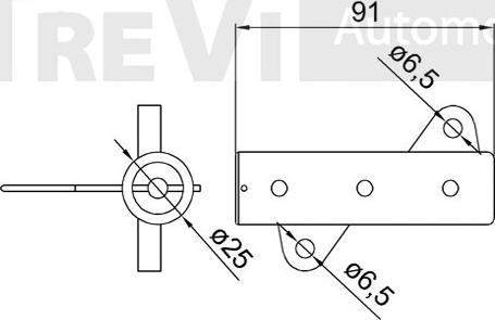 Trevi Automotive TD1696 - Натяжна ролик, ремінь ГРМ autocars.com.ua