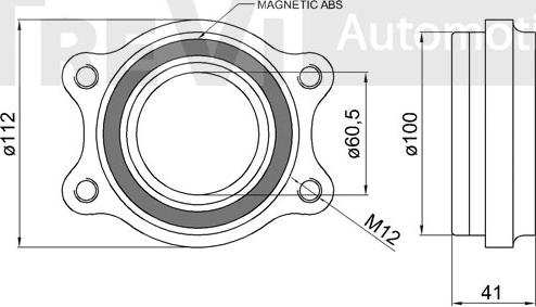 Trevi Automotive WB1087 - Комплект подшипника ступицы колеса autodnr.net