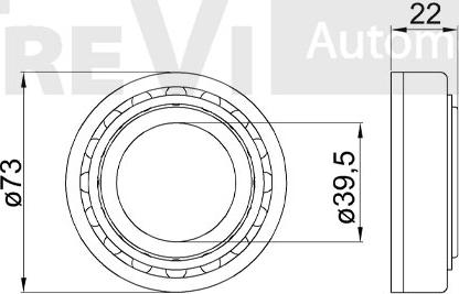 Trevi Automotive WB1140 - Комплект підшипника маточини колеса autocars.com.ua