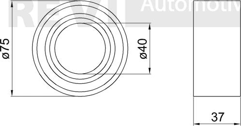 Trevi Automotive WB1169 - Комплект підшипника маточини колеса autocars.com.ua