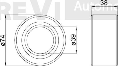 Trevi Automotive WB1201 - Комплект подшипника ступицы колеса autodnr.net