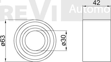 Trevi Automotive WB1237 - Комплект підшипника маточини колеса autocars.com.ua