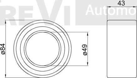 Trevi Automotive WB1240 - Комплект підшипника маточини колеса autocars.com.ua