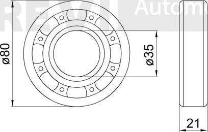 Trevi Automotive WB1405 - Комплект підшипника маточини колеса autocars.com.ua