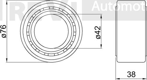 Trevi Automotive WB1409 - Комплект підшипника маточини колеса autocars.com.ua