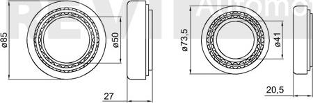 Trevi Automotive WB1502 - Комплект підшипника маточини колеса autocars.com.ua