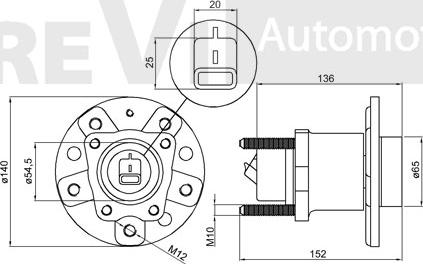 Trevi Automotive WB1629 - Комплект підшипника маточини колеса autocars.com.ua