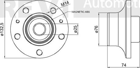 Trevi Automotive WB1651 - Комплект підшипника маточини колеса autocars.com.ua