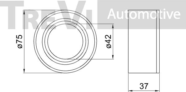 Trevi Automotive WB1963 - Комплект підшипника маточини колеса autocars.com.ua