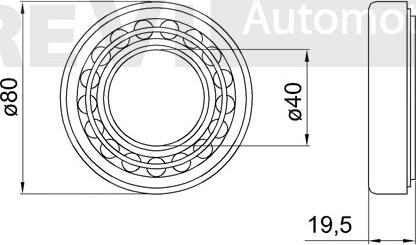 Trevi Automotive WB2045 - Комплект підшипника маточини колеса autocars.com.ua