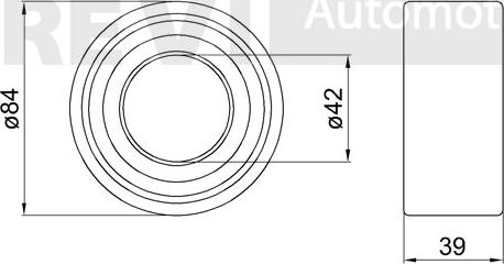 Trevi Automotive WB2105 - Комплект підшипника маточини колеса autocars.com.ua