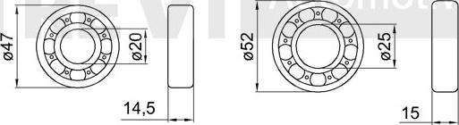 Trevi Automotive WB2140 - Комплект подшипника ступицы колеса autodnr.net