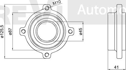 Trevi Automotive WB2242 - Комплект підшипника маточини колеса autocars.com.ua