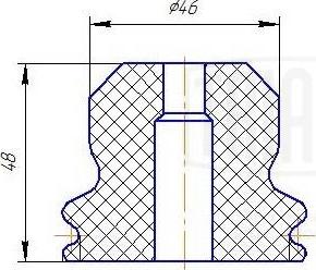 Trialli BCS 1048 - Пылезащитный комплект, амортизатор avtokuzovplus.com.ua