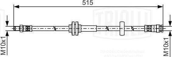 Trialli BF 1611 - Гальмівний шланг autocars.com.ua