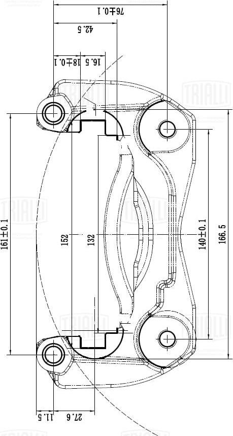 Trialli CF 012070 - Ремкомплект, тормозной суппорт autodnr.net