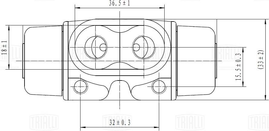 Trialli CF 0135 - Колесный тормозной цилиндр avtokuzovplus.com.ua