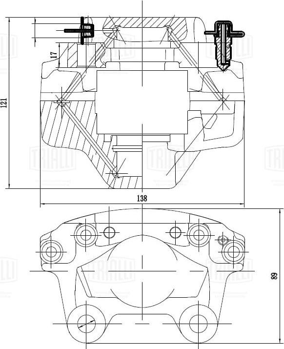 Trialli CF 032113 - Гальмівний супорт autocars.com.ua