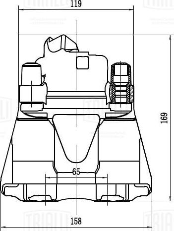 Trialli CF 052209 - Тормозной суппорт avtokuzovplus.com.ua