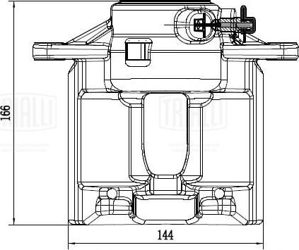 Trialli CF 052267 - Тормозной суппорт avtokuzovplus.com.ua