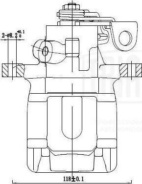 Trialli CF 095117 - Гальмівний супорт autocars.com.ua